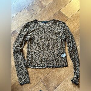 mesh cheetah top